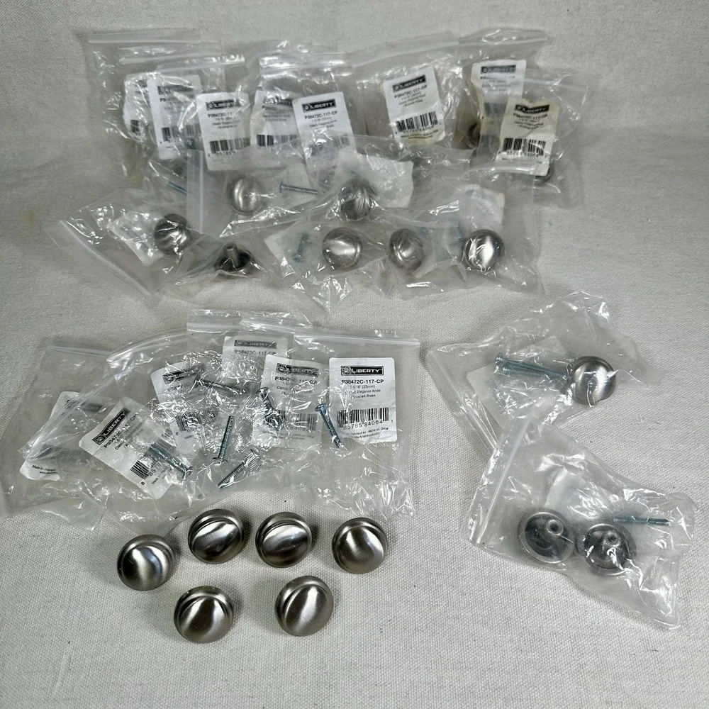Lot Of 24 Liberty Hardware Drawer Pulls Door Knobs 1-5/16
